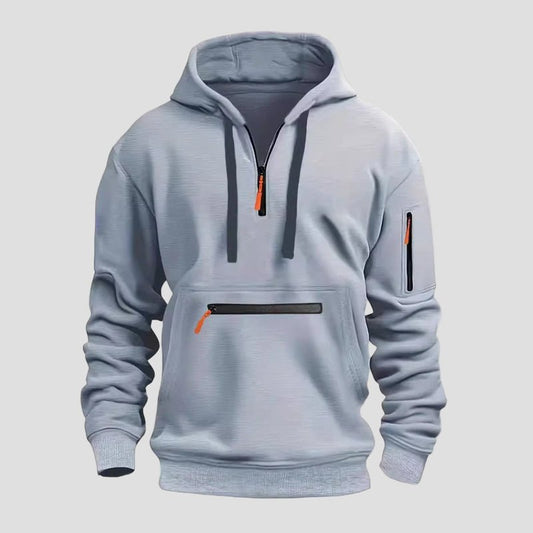 Casual Multi-Pocket Sports Hoodie for Men