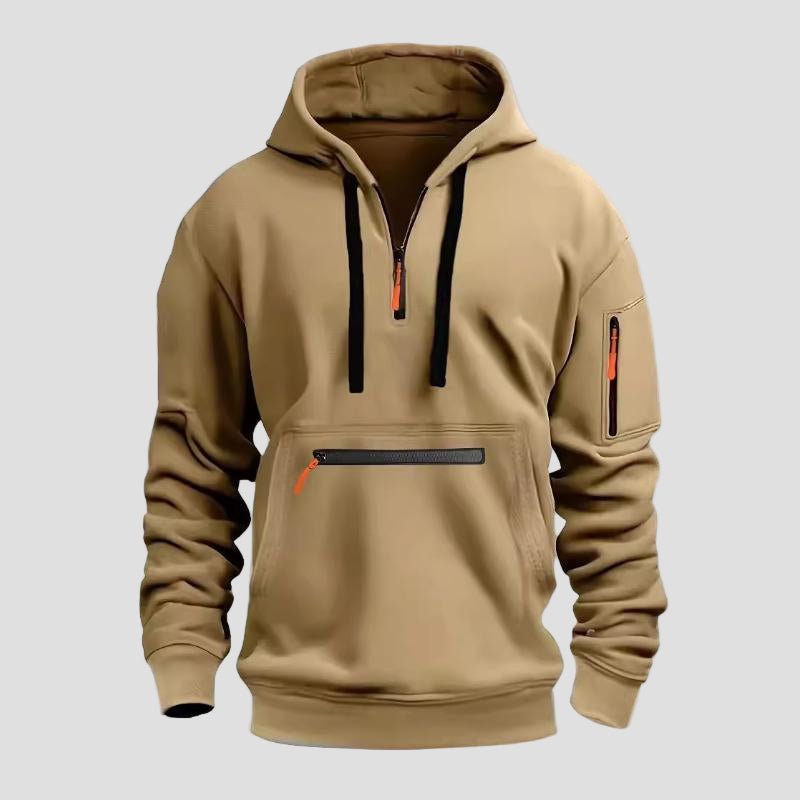 Casual Multi-Pocket Sports Hoodie for Men