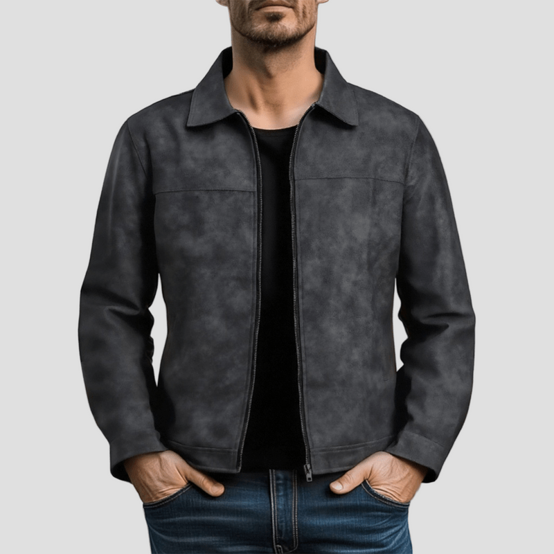 Classic Men's Faux Leather Jacket