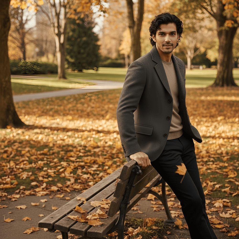 Men's Wool Blend Overcoat