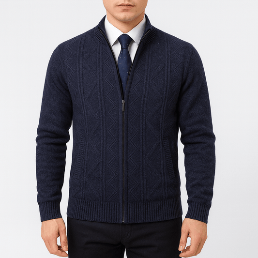 Men's Zip-Up Cardigan Sweater