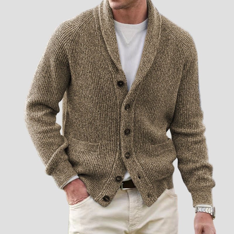 Wool Mens Cardigan Sweater