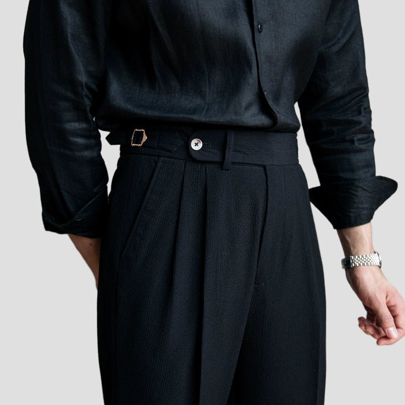 Tailored Men's Pleated Trousers