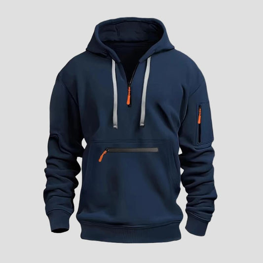 Casual Multi-Pocket Sports Hoodie for Men