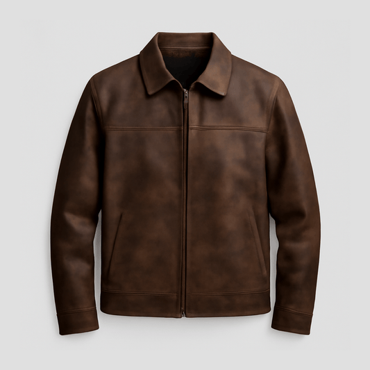 Classic Men's Faux Leather Jacket