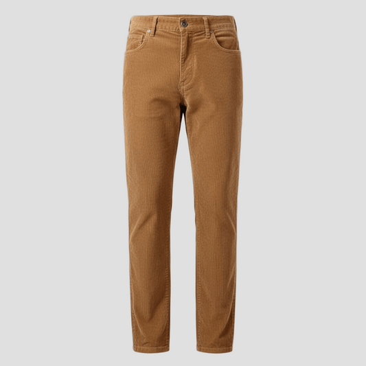 Durable Corduroy Trousers with Multiple Pockets
