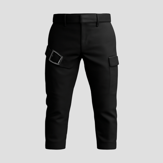 Men's Cargo Pants with Multiple Utility Pockets for Outdoor Activities