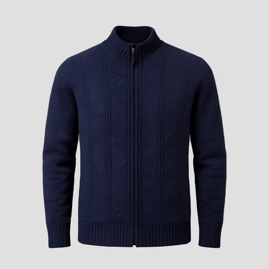 Men's Zip-Up Cardigan Sweater