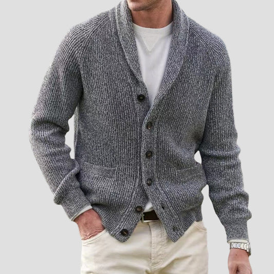 Wool Mens Cardigan Sweater