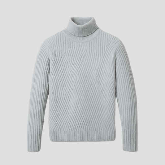 Ribbed Turtleneck Sweater
