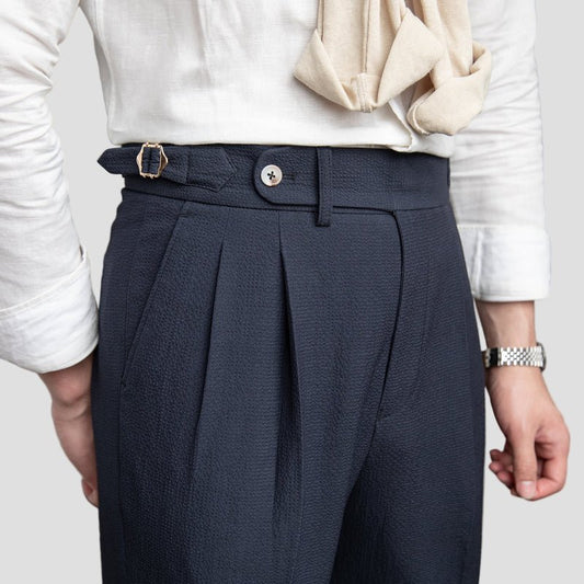 Tailored Men's Pleated Trousers